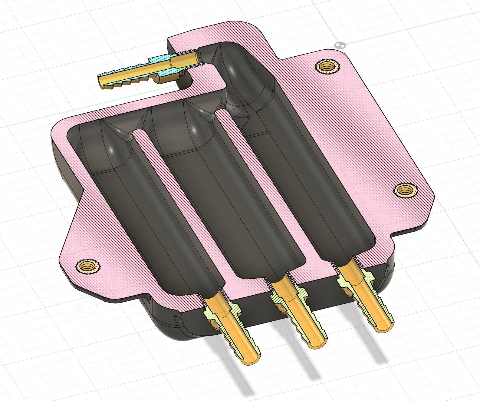 CAD cutaway of Model 1112 evap separator (early prototype)