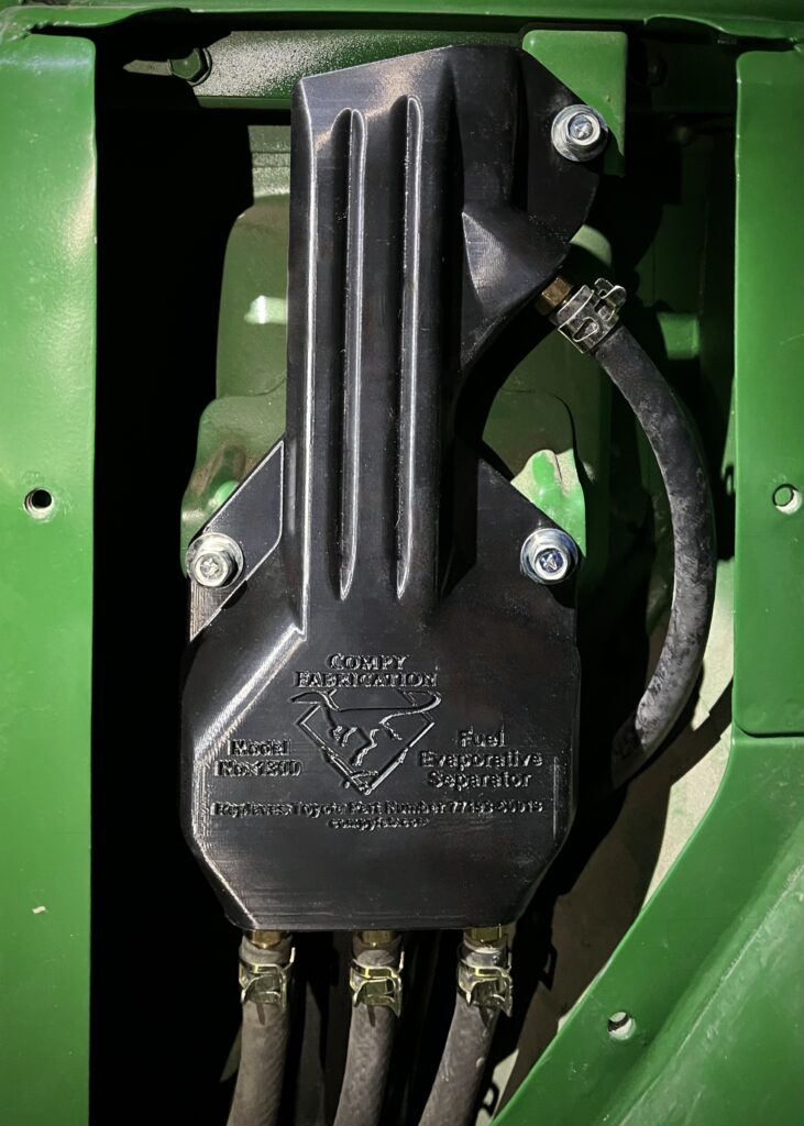 Model 1300 Evap Separator installed in a 1982 FJ40